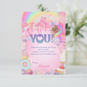 Danke, Sweet Birthday Dankeskarte (Stehend Vorderseite)