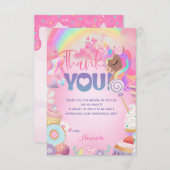 Danke, Sweet Birthday Dankeskarte (Vorne/Hinten)