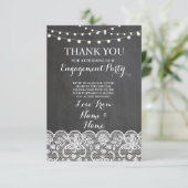 Danke Tafel-rustikale Winter-Tafel-Spitze (Stehend Vorderseite)