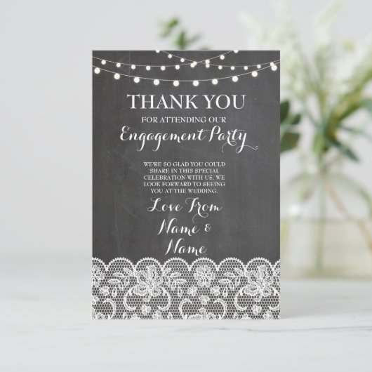 Danke Tafel-rustikale Winter-Tafel-Spitze (Stehend Vorderseite)