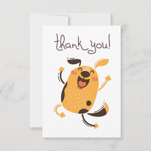 Danke, Tanz Dankeskarte (Vorderseite)