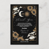 Danke Tarot Sun Moon Aligned Wedding Cards Begleitkarte (Vorderseite)