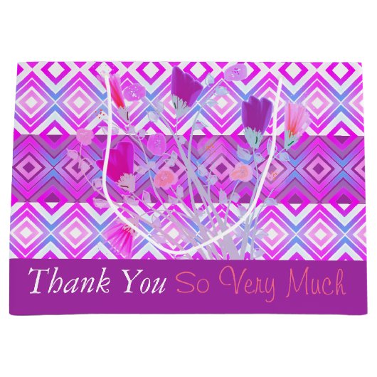 Danke Tasche Style Geschenktasche Große Geschenktüte (Vorderseite)