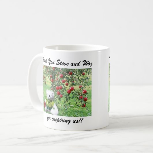 Danke Tasse Steve Apple (Vorderseite Links)