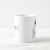 DANKE Tassen-schwarze Brötchen-Braut Kaffeetasse (Mittel)