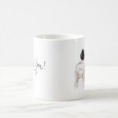 DANKE Tassen-schwarzes Kaffeetasse (Mittel)