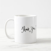 DANKE Tassen-schwarzes Kaffeetasse (Links)