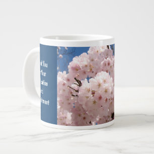Danke Tassen-Widmungs-Verpflichtungs-Blüten Jumbo-Tasse