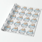 Danke Teddy Bear Baby Shower Collectie Wrappin Geschenkpapier (Ungerollt)
