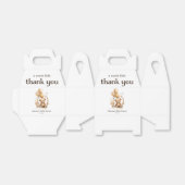 Danke Teddy Bear Gender Neutral Baby Dusche Geschenkschachtel (Ungefaltet)