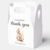 Danke Teddy Bear Gender Neutral Baby Dusche Geschenkschachtel (Geöffnet)