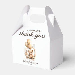 Danke Teddy Bear Gender Neutral Baby Dusche Geschenkschachtel