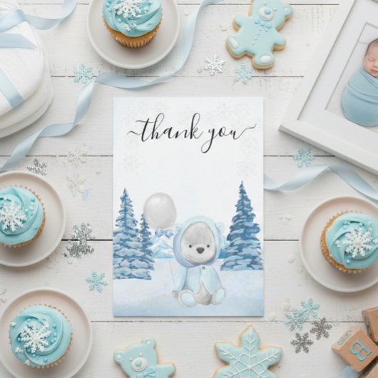 Danke Teddybär Weihnachten Winter