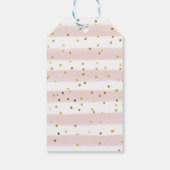 Danke Tee Party Pastel Blume Babydusche Geschenkanhänger (Rückseite)