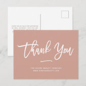 Danke | Terracotta Einzelhandel Kleine Unternehmen Postkarte (Vorne/Hinten)