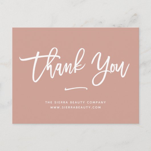Danke | Terracotta Einzelhandel Kleine Unternehmen Postkarte (Vorderseite)