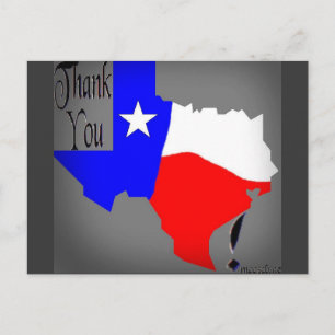 Danke Texas! Postkarte