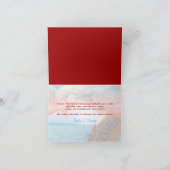 "Danke" Thema "tropische Kreuzfahrt" Dankeskarte (Innenseite)