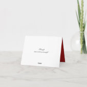 "Danke" Thema "tropische Kreuzfahrt" Dankeskarte (Rückseite)