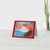 "Danke" Thema "tropische Kreuzfahrt" Dankeskarte (Vorderseite)