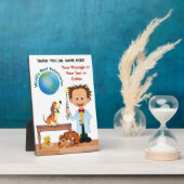 Danke, Tierarzt, Ihm, PERSONALISIERT Fotoplatte (Seite)