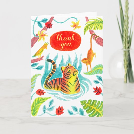 Danke, Tiger Dankeskarte (Vorderseite)