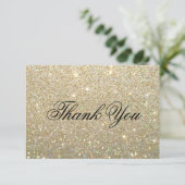 Danke, tolles Glit zu kardieren - Gold Dankeskarte (Stehend Vorderseite)