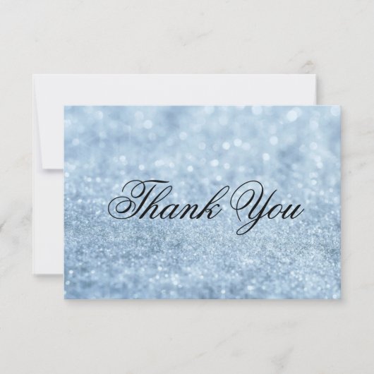 Danke, tolles Glit zu kardieren - LitBlue Dankeskarte (Vorderseite)