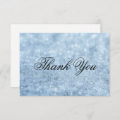 Danke, tolles Glit zu kardieren - LitBlue Dankeskarte (Vorne/Hinten)