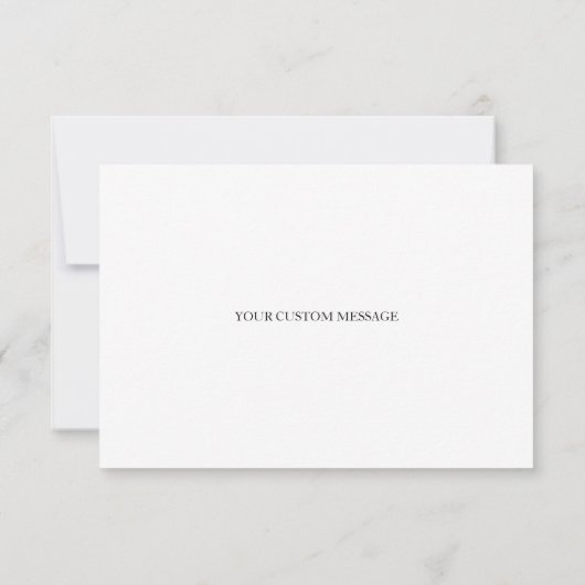 Danke, tolles Glit zu kardieren - weißes Gold Dankeskarte (Rückseite)