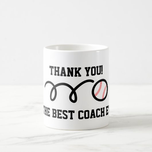 Danke Trainer | Baseball-Kaffeetasse Kaffeetasse (Mittel)