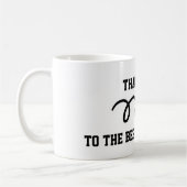 Danke Trainer | Baseball-Kaffeetasse Kaffeetasse (Links)