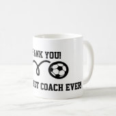 Danke Trainer | Fußball Kaffee Tasse (VorderseiteRechts)