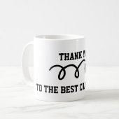 Danke Trainer | Fußball Kaffee Tasse (Vorderseite Links)
