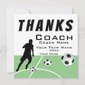 Danke Trainer Fußballspieler Extra Größe (Vorderseite)