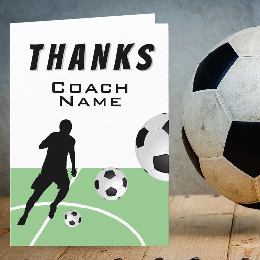 Danke Trainer Fußballspieler Fußbälle