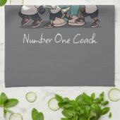 Danke Trainer Geschenk Wombat Sporttrainer Kunstwe Geschirrtuch (Gefaltet)