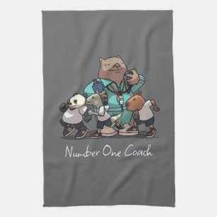 Danke Trainer Geschenk Wombat Sporttrainer Kunstwe Geschirrtuch
