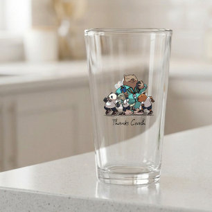 Danke Trainer-Geschenk Wombat Sporttrainer-Kunstwe Glas