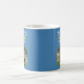 Danke Trainer mit Teamname Foto Kaffeetasse (Mittel)