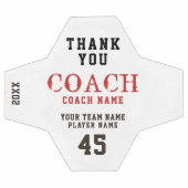 Danke Trainer Name Team Nummer Fußball (Flach)