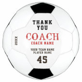 Danke Trainer Name Team Nummer Fußball (Vorderseite)