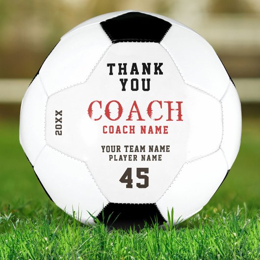 Danke Trainer Name Team Nummer Fußball