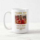 Danke Trainer Team Name Foto Tasse (Links)