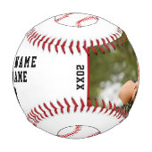 Danke Trainer Team Name Nummer Foto Baseball (Vorderseite)