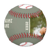 Danke Trainer Team Name Nummer Foto Baseball (Vorderseite)