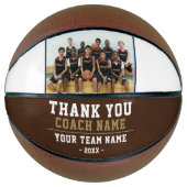 Danke Trainer Teamname Foto Basketball (Vorderseite)