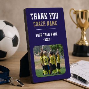 Danke Trainer Teamname Foto Fotoplatte