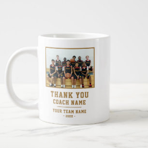 Danke Trainer Teamname Foto Jumbo-Tasse