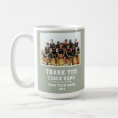 Danke Trainer Teamname Foto Kaffeetasse (Links)